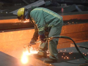 cutting steel block
