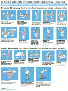 Stretching poster